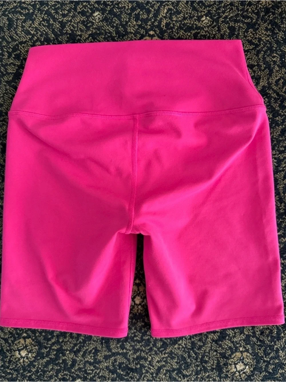 ALO Yoga High-Waist Bike Shorts in Hot Pink